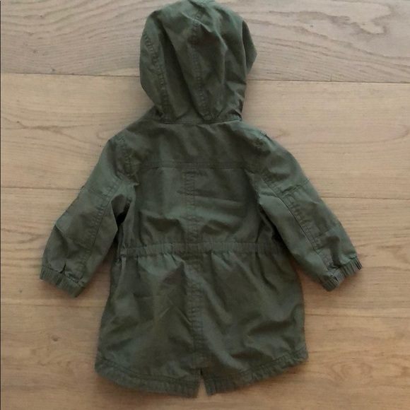 Baby Gap Toddler Girl Green Hooded Jacket - Picture 7 of 9